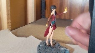 Cinder Fall (RWBY) Hot Glue Cumming on Figurines